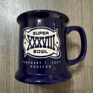 Super Bowl XXXVIII Navy Blue Ceramic Coffee Mug